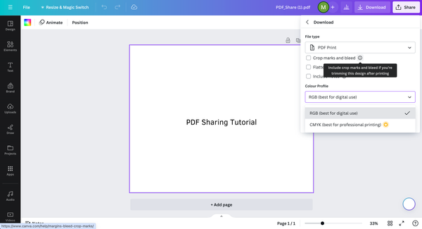 How to Save Canva as PDF